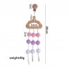 Baby Beißring - Häkelperlen - Kinderwagen / Bett Holzclip - hängendes Spielzeug