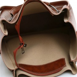 Elegante Lederhandtasche - Umhängetasche - kleine Handtasche - 3-teiliges Set
