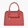 Lederhandtasche - Umhängetasche - kleine Clutch - geometrisches Design - 3-teiliges Set