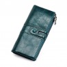 Long wallet with zipper - genuine leatherWallets