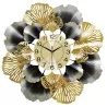 Ginkgoblatt - luxuriöse Wanduhr - Quarz - 60cm