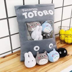 Totoro Kissen mit weichen kleinen Plüschtieren im Inneren - 8 Stück