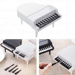 Piano shaped fruit / snacks forks - toothpicks - 9 piecesCutlery