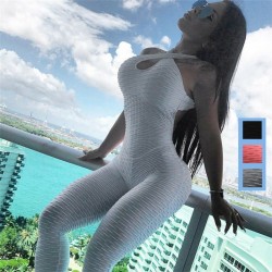 Sleeveless jumpsuit for women - one piece bodysuit