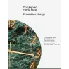 Fashionable glass wall clock - quartz - creative marble designClocks