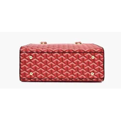 Lederhandtasche - Umhängetasche - kleine Clutch - geometrisches Design - 3-teiliges Set