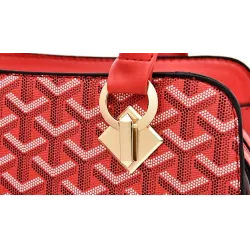 Lederhandtasche - Umhängetasche - kleine Clutch - geometrisches Design - 3-teiliges Set