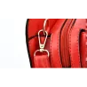 Lederhandtasche - Umhängetasche - kleine Clutch - geometrisches Design - 3-teiliges Set