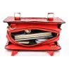 Leather handbag - crossbody - small clutch bag - geometric design - 3 pieces setSets