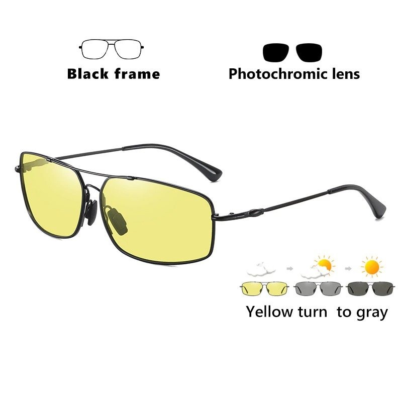 Photochromic metal sunglasses - polarized - day / night driving - UV 400Sunglasses