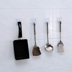 Strong transparent wall hooks - reusable - self adhesive - waterproof - 10 piecesKitchen