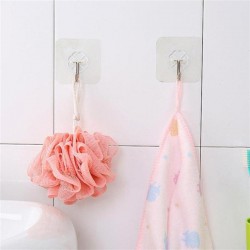 Strong transparent wall hooks - reusable - self adhesive - waterproof - 10 piecesKitchen