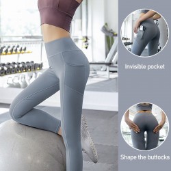 Fitness- / Yoga-Trainingshose - Sportgamaschen mit Taschen