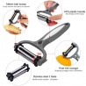 Multifunctional vegetable / fruit peeler - grater - slicer - 360 degree rotatableKitchen