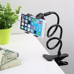 Flexible phone holder - adjustable - with clipHolders