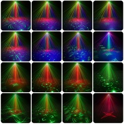 RGB - LED - Disco / Party Licht - Mini Laser Projektor - USB