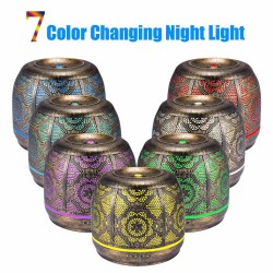Moderner Luftbefeuchter - Diffusor für ätherische Öle - 7 veränderbare Lichtfarben - 500 ml