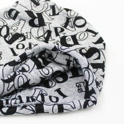 Multifunctional beanie - scarf - design with letters - unisexHats & Caps