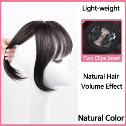 Hair bang - synthetic hair with clip - volumizing / hair extensionWigs