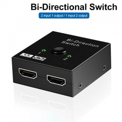 4K HDMI-Schalter - Bidirektion - 1 bis 2 Splitter - 2 in 1 Out-Adapter - für PS3 PS4 Xbox HDTV