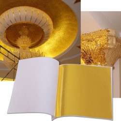 8 - 14 cm - Folienpapierbögen - Gold - Silber - Heim - Kunsthandwerk - Dekoration - 100 Stück