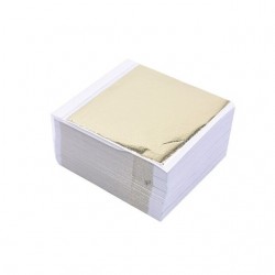 8 - 14 cm - Folienpapierbögen - Gold - Silber - Heim - Kunsthandwerk - Dekoration - 100 Stück
