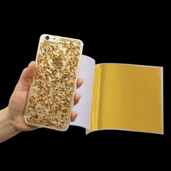 8 - 14 cm - Folienpapierbögen - Gold - Silber - Heim - Kunsthandwerk - Dekoration - 100 Stück