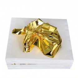 8 - 14 cm - Folienpapierbögen - Gold - Silber - Heim - Kunsthandwerk - Dekoration - 100 Stück
