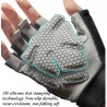 Gym padded gloves - anti-slip silicone grip -with wrist wrapFitness