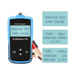 AB101 - 12V - 100 bis 2000 CCA - Autobatterie Tester - Diagnosewerkzeug