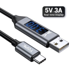 Fast charging cable - USB-C - Voltage / current display - data / syncCables