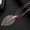 Big crystal leaf pendant - necklaceNecklaces