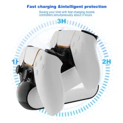 DualSense PS5 Wireless Controller - Dual-USB-Ladestation - LED-Anzeige