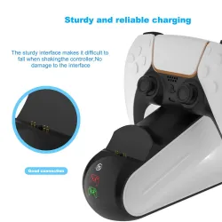 DualSense PS5 Wireless Controller - Dual-USB-Ladestation - LED-Anzeige