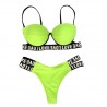 Sexy bikini set - leopard print - LOVE lettersBeachwear