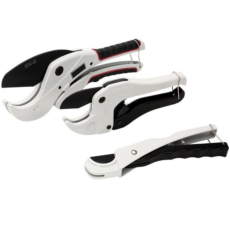PVC-Rohrschneider - Ratschenschere aus Aluminium - Stahl SK5 - 36 mm - 42 mm - 64 mm
