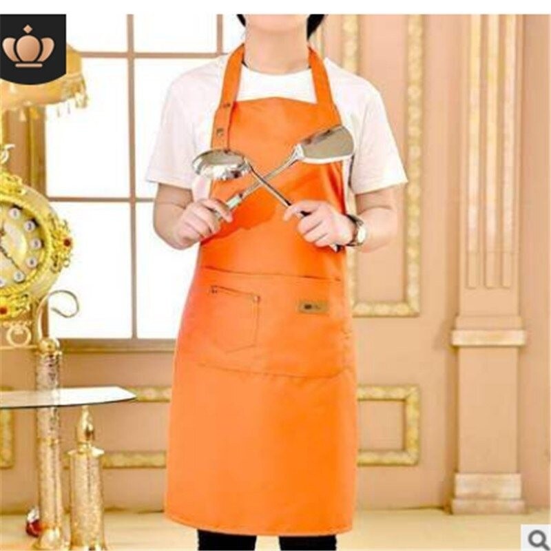 Küchen- / Arbeitsschürze - Lätzchen - mit 2 Taschen - wasserdicht