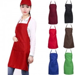 Kitchen / work apron - with adjustable straps / pocket - restaurant / chefKitchen