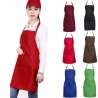 Küchen- / Arbeitsschürze - mit verstellbaren Trägern / Tasche - Restaurant / Koch