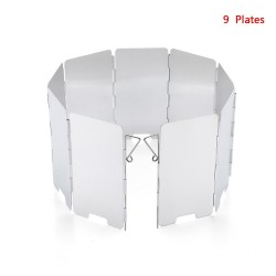 Gas stove windshield - 9 plates - foldable - outdoor / campingSurvival tools
