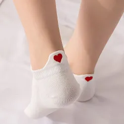 Short socks - ankle length - with a heart - unisexLingerie