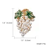 Crystal brooches - blueberry - grapesBrooches