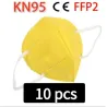 KN95 / FFP2 - protective mouth / face mask - five-layer - antibacterial - reusable - 10 - 100 piecesMouth masks
