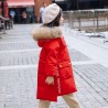 Thick winter jacket - with fur hood - waterproofKids