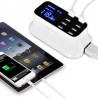 8 Port USB Quick charger - power adapter - Smart IC - with display and auto detectChargers