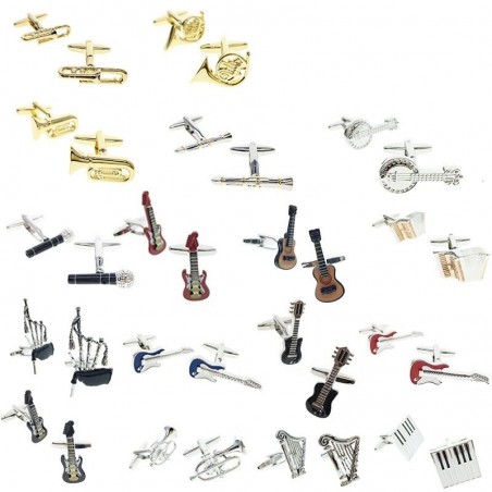 Musical instruments - brass cufflinksCufflinks