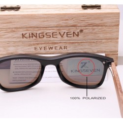 Polarized sunglasses - walnut wood - UV400 - unisex