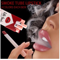 Zigarettenförmiger Lippenstift - samtmatt - wasserdicht - 4 Stück