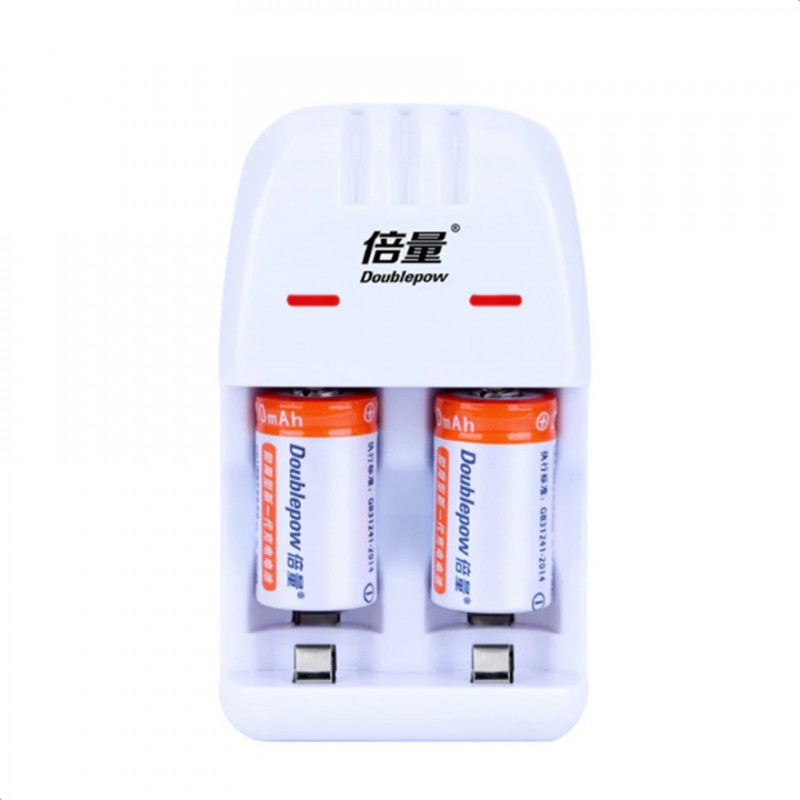 2 Stück Cr2 200mAh Akku - mit Cr2 / CR123A Universal Smart Charger