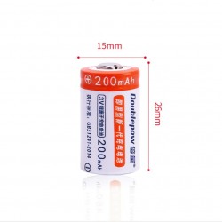 2 Stück Cr2 200mAh Akku - mit Cr2 / CR123A Universal Smart Charger